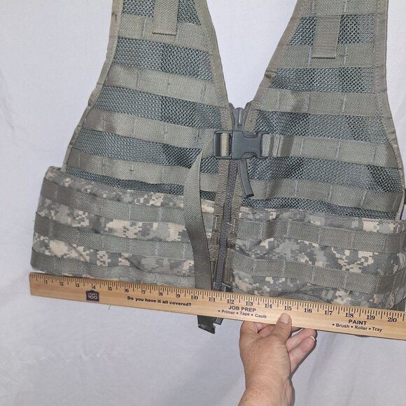 Digital Camo Tactical Military-Style Vest Waist Panels US Marking Nylon Mesh - Picture 10 of 11